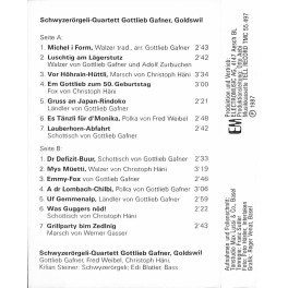 CD Schwyzerörgeli-Quartett Gottlieb Gafner zu seinem 50. Geburtstag