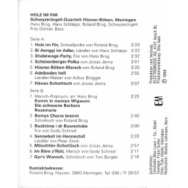CD Schwyzerörgeli-Quartett Hüsner-Böben Meiringen - Holz im Fiir