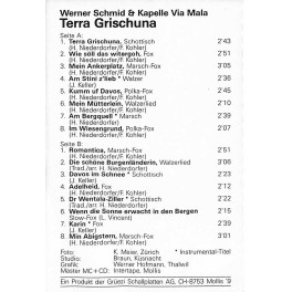 CD Werner Schmid + Kapelle Via Mala - Terra Grischuna