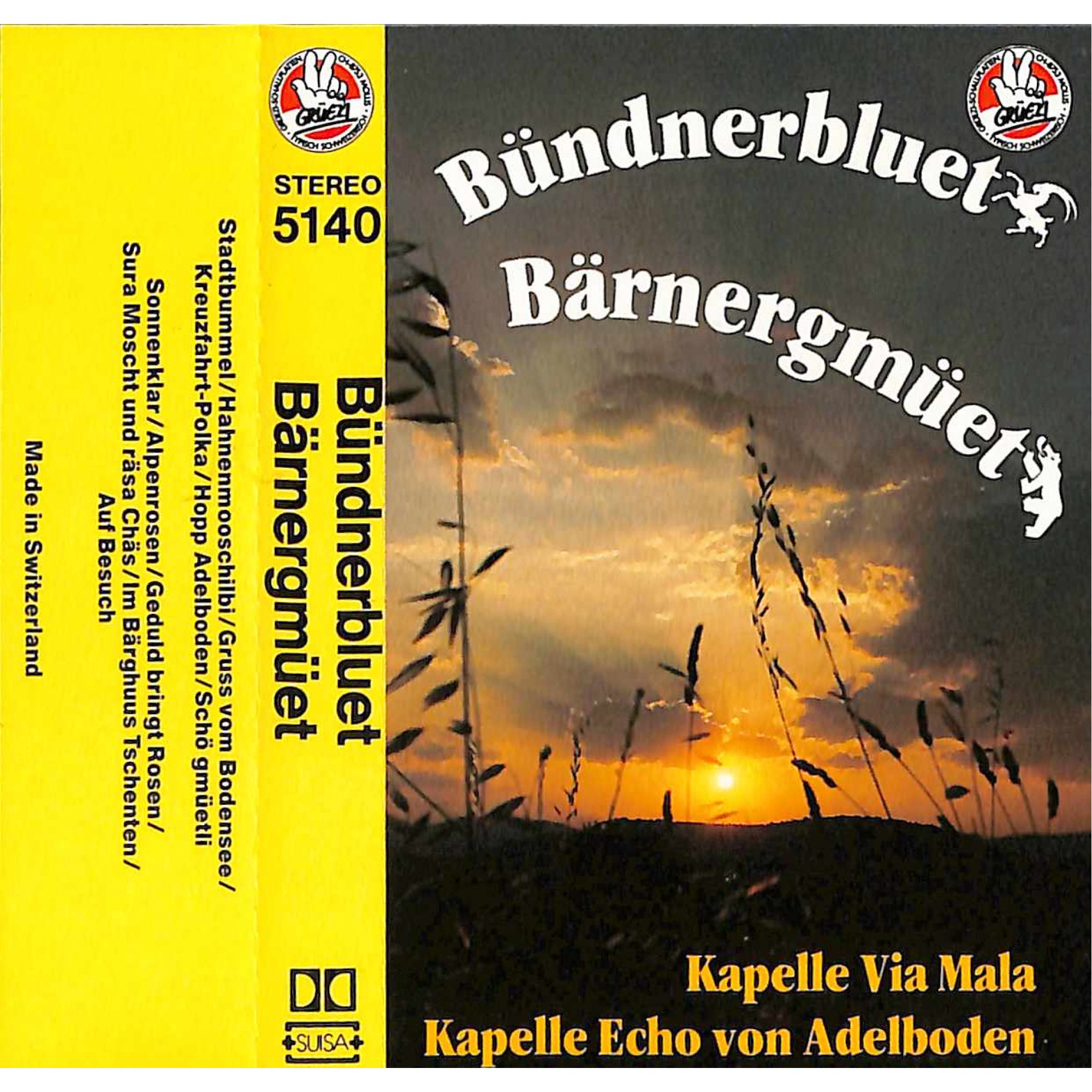 CD Kapelle Via Mala, Kapelle Echo von Adelboden - Bündnerbluet Bärnergmüet CD Kapelle Via Mala, Kapelle Echo von Adelboden - Bündnerbluet Bärnergmüet