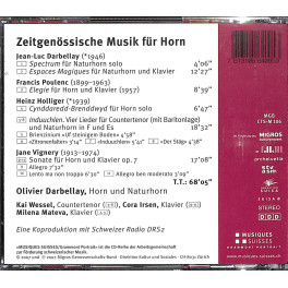 Occ. CD Olivier Darbellay - Zeitgenössische Musik für Horn