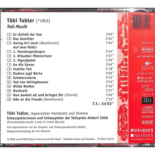 Occ. CD Töbi Tobler - Tell-Musik