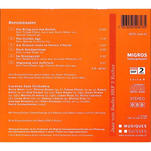 Occ. CD Peter Zihlmann & Lucerne Jazz Orchestra - Beromünster