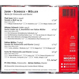 Occ. CD Juon - Schoeck - Müller - Werke für Violoncello und Klavier