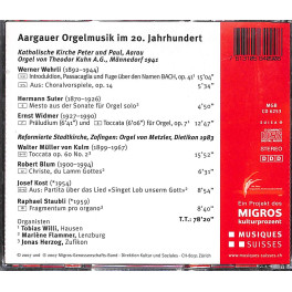 Occ. CD Aargauer Orgelmusik im 20. Jahrhundert