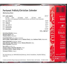 Occ. CD Fortunat Frölich und Christian Zehnder - Wetterleuchten