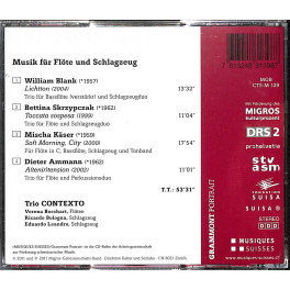 Occ. CD Trio Contexto - Musik für Flöte und Gesang