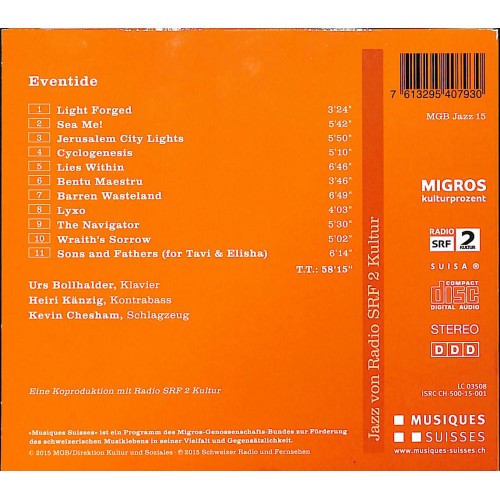 Occ. CD Urs Bollhalder Trio - Eventide