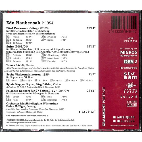 Occ. CD Edu Haubensak - Orchester Musikkollegium Winterthur