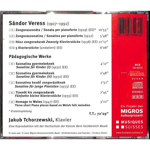 Occ. CD Sándor Veress - Klavierkonzerte
