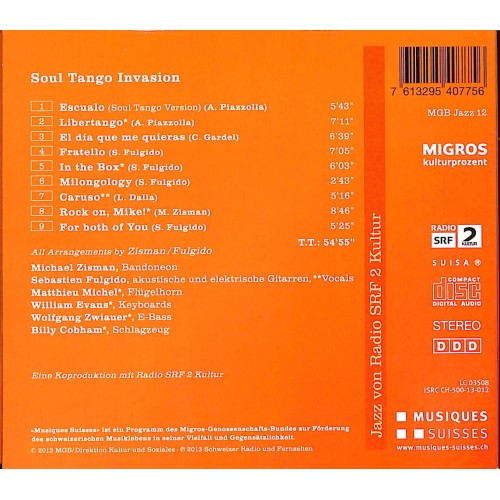 CD Zisman / Fulgido - Soul Tango Invasion