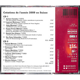 Occ. CD Grammont Sélection 3 - Créations de l'année 2009 en Suisse  2CD