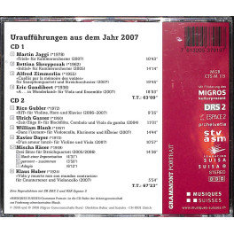 Occ. CD Grammont Sélection 1 - Uraufführungen aus dem Jahr 2007  2CD