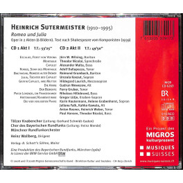 Occ. CD Heinrich Sutermeister - Romeo und Julia  2CD