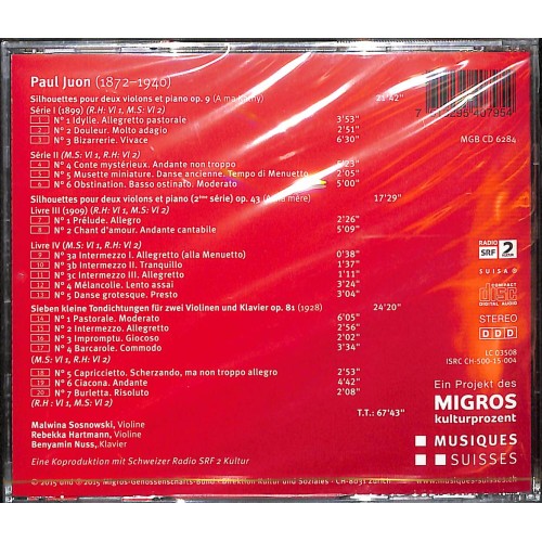 CD Paul Juon - Sieben kleine Tondichtungen op. 81