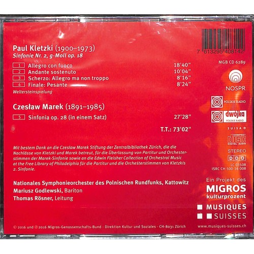 CD Paul Kletzki - Sinfonie Nr. 2 g-Moll op. 18