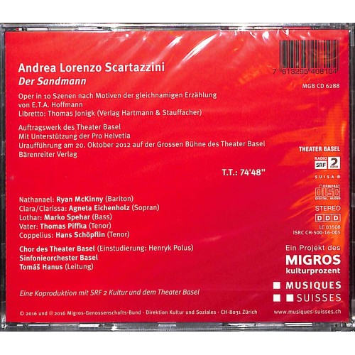 CD Andrea Lorenzo Scartazzini - Der Sandmann