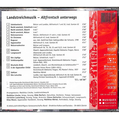 CD Landstreichmusik - Altfrentsch unterwegs