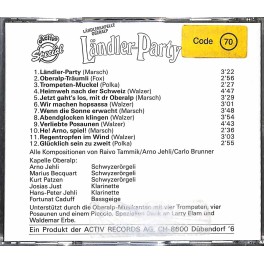 Occ. CD Ländler-Party - Arno Jehli und seine Oberalp-Musikanten Occ. CD Ländler-Party - Arno Jehli und seine Oberalp-Musikanten