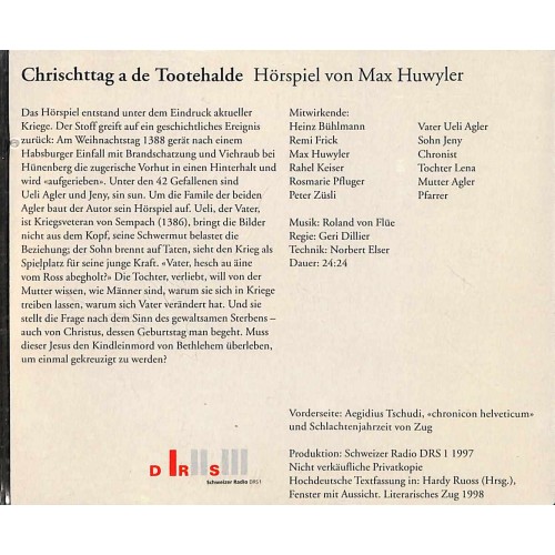 Occ. CD Max Huwiler - Chrischttag a de Tootehalde