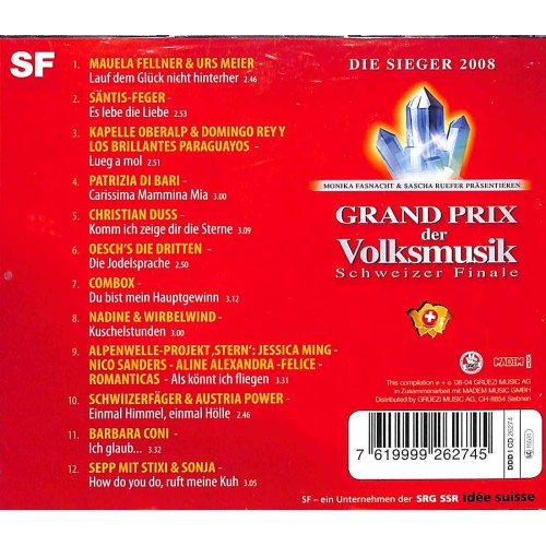Occ. CD Grand Prix der Volksmusik - Schweizer Finale 2008