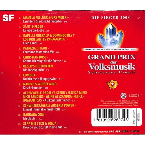Occ. CD Grand Prix der Volksmusik - Schweizer Finale 2008