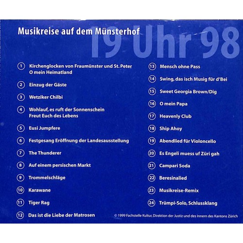 Occ. CD 150 Jahre Zürcher Musik - 19 Uhr 98