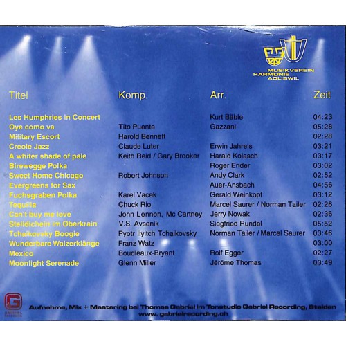 Occ. CD Musikverein Harmonie Adliswil - Ohrewürm