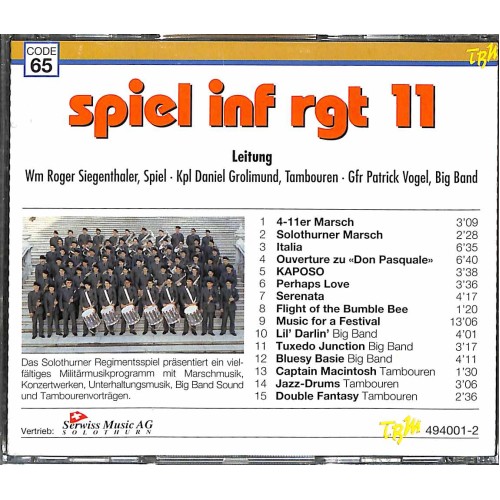 Occ. CD spiel inf rgt 11