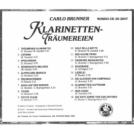 Occ. CD Träumende Klarinette - Carlo Brunner