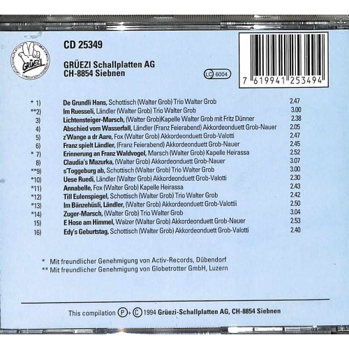 CD Typisch Walter Grob