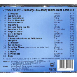 CD-Kopie: Typisch Jonny - Handorgelduo Jonny Gisler-Franz Schmidig