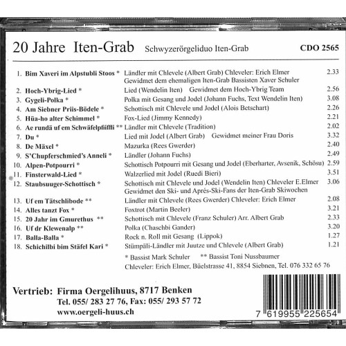 CD-Kopie: 20 Jahre - Iten-Grab