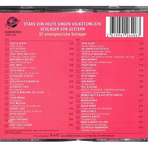 Occ. CD Stars von heute singen volkst. Schlager von gestern - 2CD