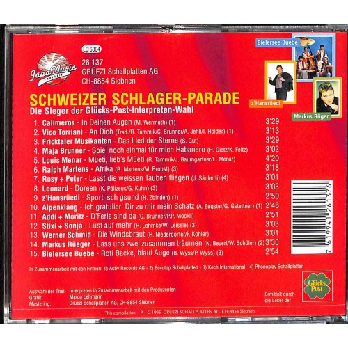 Occ. CD Schweizer Schlager Parade - CD zur TV-Sendung