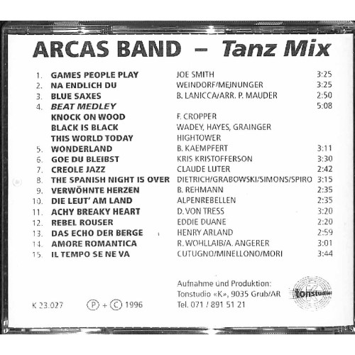Occ. CD Arcas Band - Tanz Mix