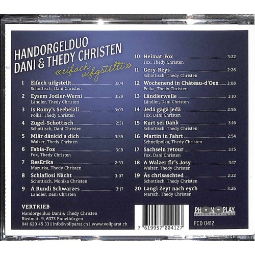 Occ. CD HD Dani & Thedy Christen - einfach ufgstellt