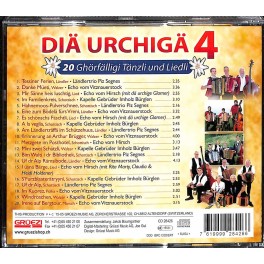 Occ. CD Diä urchigä 4 - 20 ghörfälligi Tänzli und Liedli Occ. CD Diä urchigä 4 - 20 ghörfälligi Tänzli und Liedli