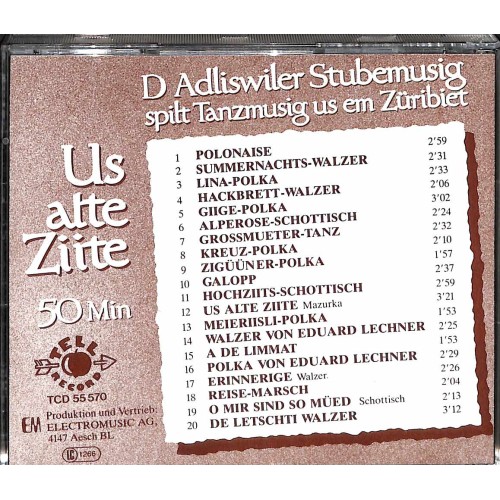 D Adliswiler Stubemusig spilt Tanzmusig us em Züribiet