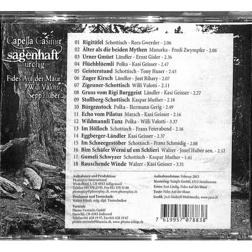 Occ. CD Capella Casimir - sagenhaft urchig