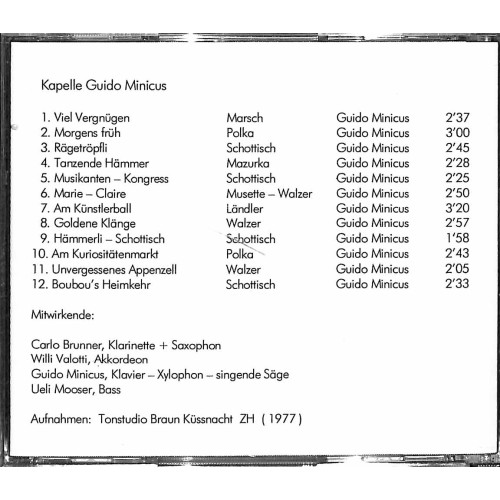 CD-Kopie: Kapelle Guido Minicus - Goldene Klänge