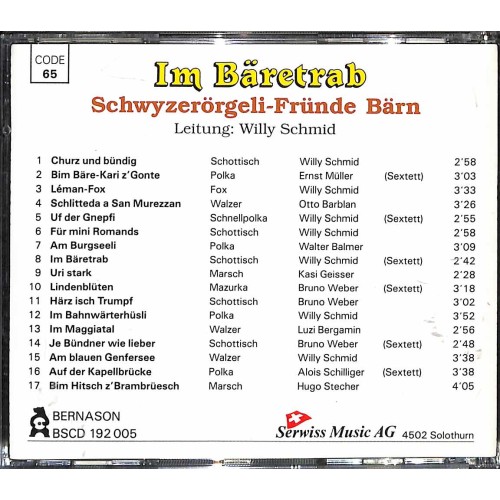 CD Schwyzerörgeli-Fründe Bärn - Im Bäretrab