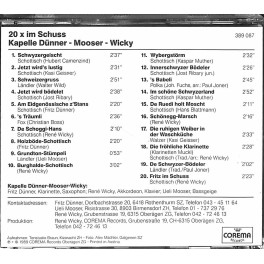 Occ. CD Dünner-Mooser-Wicky - 20 x im Schuss Occ. CD Dünner-Mooser-Wicky - 20 x im Schuss