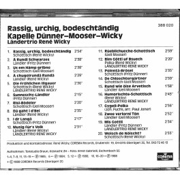 Occ. CD Dünner-Mooser-Wicky - Rassig, urchig, bodeschtändig Occ. CD Dünner-Mooser-Wicky - Rassig, urchig, bodeschtändig