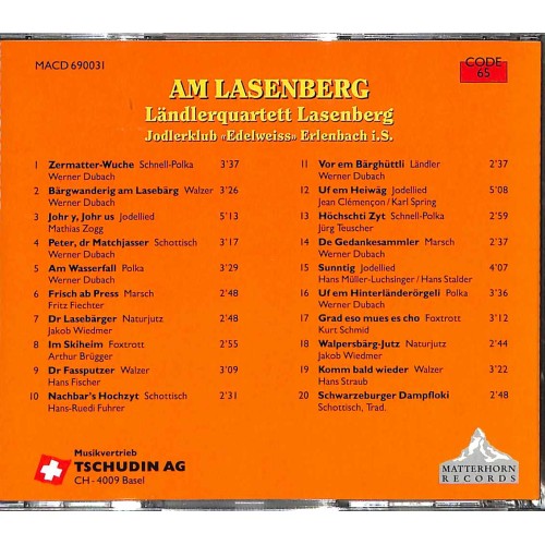 Occ. CD Ländlerquartett Lasenberg - Am Lasenberg