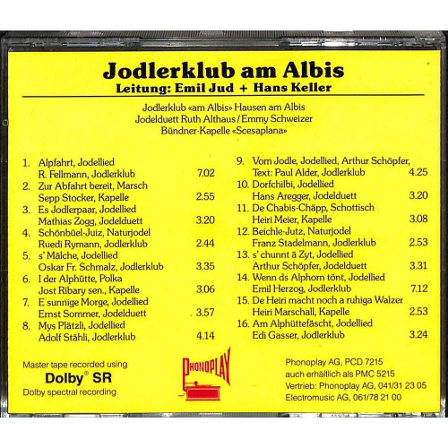 Occ. CD Jodlerklub am Albis - Hausen am Albis