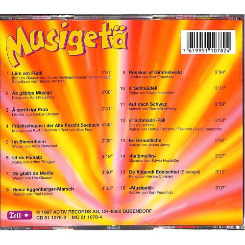 Occ. CD Schwyzerörgeli-Trio Uf Stocken Kilchberg - Musigetä