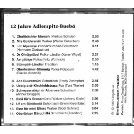 Occ. CD 12 Jahre Adlerspitz-Buebä