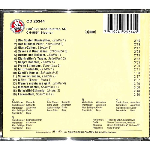 CD-Kopie: 80 Jahre Josef Feierabend - mit diversen Formationen