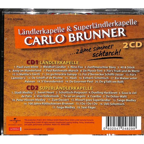 Occ. CD Ländlerkapelle & Superländlerkapelle Carlo Brunner  2CD